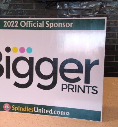 Spindles United Sponsor Signs 2022